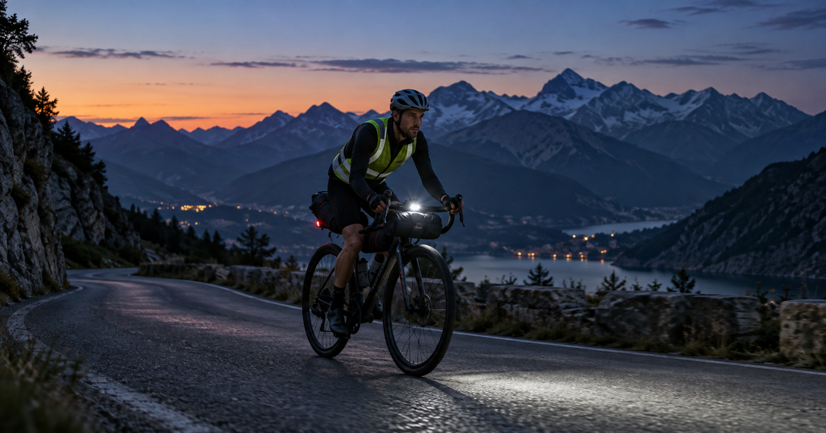 Éclairage vélo longue distance : autonomie, puissance et réglementation